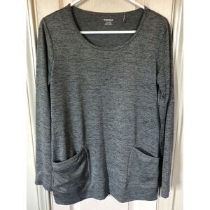 Toad & Co Womens SM Intermezzo Grey Long Sleeve Tunic Shirt